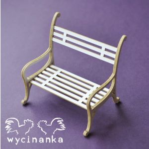 Tekturka Wycinanka 3D Ławeczka